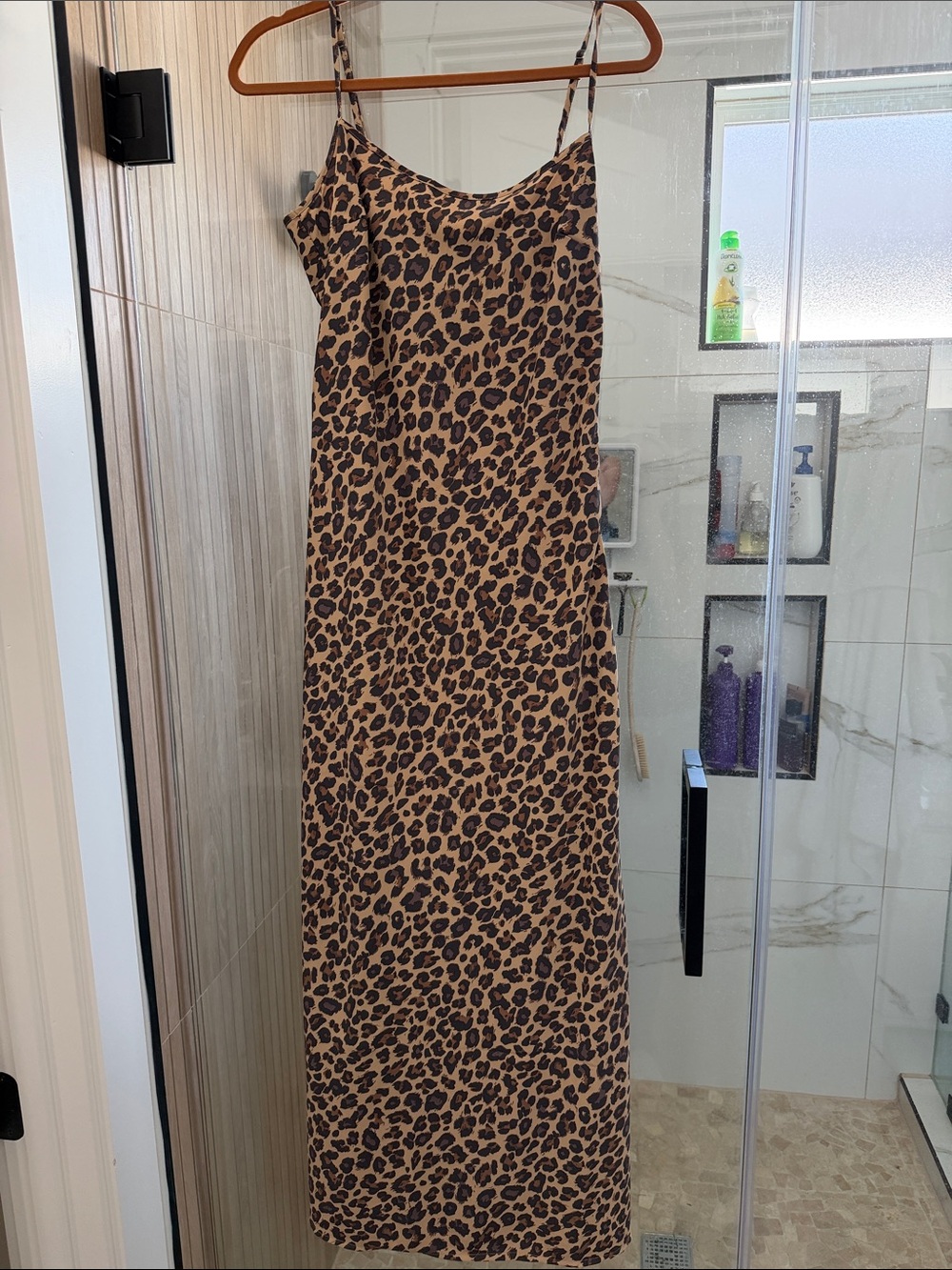 Abercrombie & Fitch Leopard Print Slip Dress